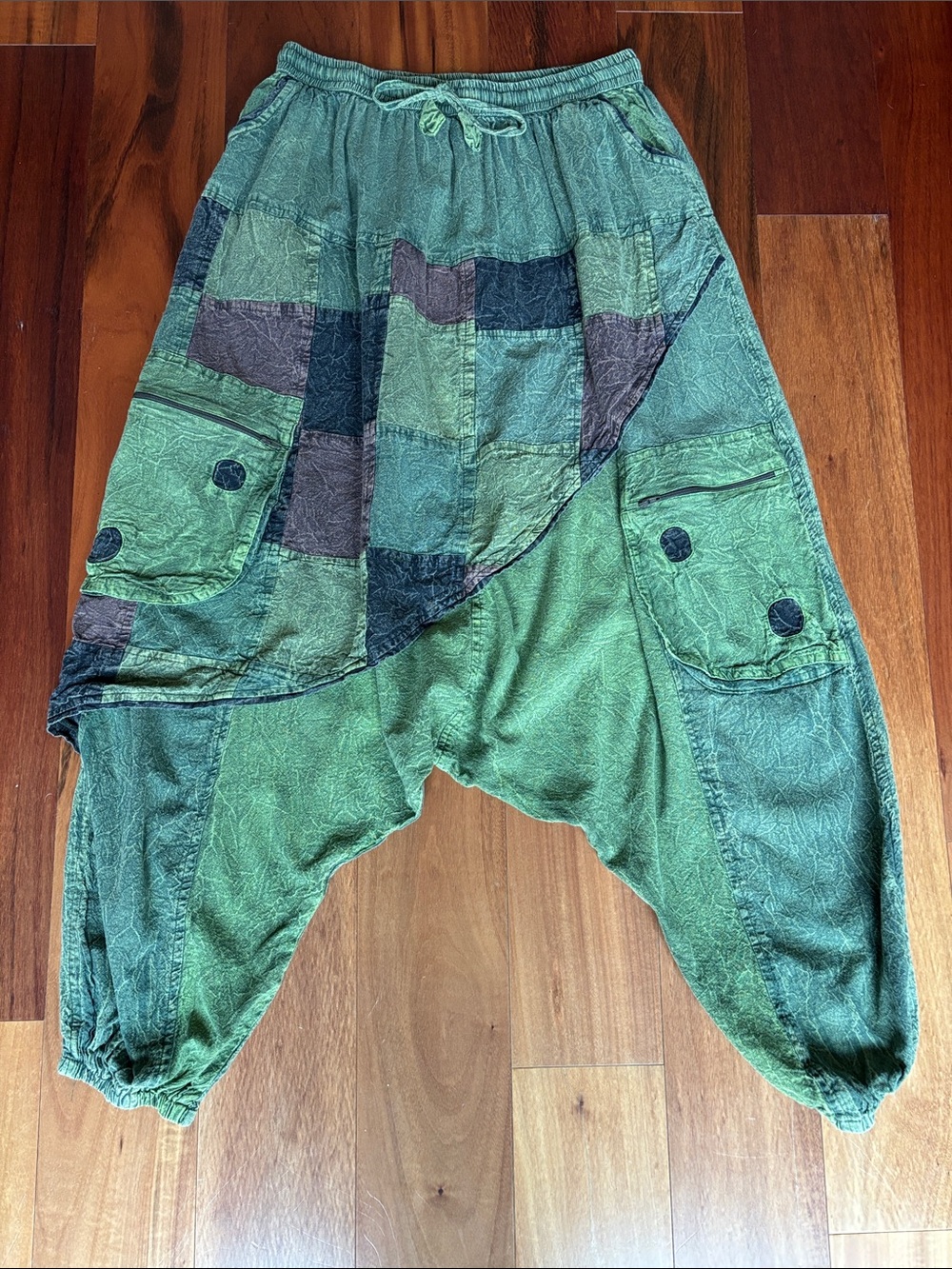 Cotton harem pants